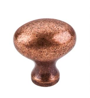 Top Knobs M986 Somerset II 1 1/4" Brass Oval Shaped Cabinet Knob in Old English Copper