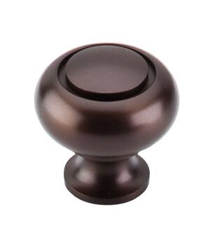 Top Knobs M770 1 1/4" Brass Mushroom Shaped Swirl Cut Cabinet Knob in Oil Rubbed Bronze