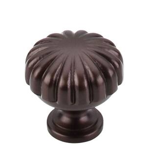 Top Knobs M756 1 1/4" Brass Mushroom Shaped Melon Cabinet Knob in Oil Rubbed Bronze