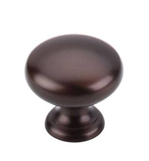 Top Knobs M753 Normandy 1 1/4" Brass Mushroom Shaped Cabinet Knob in Oil Rubbed Bronze