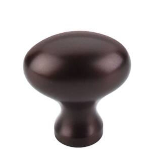 Top Knobs M750 1 1/4" Brass Oval Shaped Cabinet Knob in Oil Rubbed Bronze