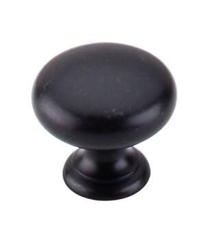 Top Knobs M596 Normandy 1 1/4" Brass Mushroom Shaped Cabinet Knob in Patina Black