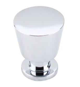 Top Knobs M550 Nouveau II 7/8" Steel Mushroom Shaped Rocks Cabinet Knob in Polished Chrome