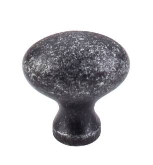 Top Knobs M405 Somerset II 1 1/4" Brass Oval Shaped Rope Cabinet Knob in Black Iron