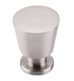 Top Knobs M549 Nouveau II 7/8" Steel Mushroom Shaped Rocks Cabinet Knob in Brushed Satin Nickel