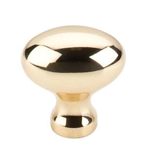 Top Knobs M368 Somerset II 1 1/4" Brass Egg Shaped Cabinet Knob in Polished Brass