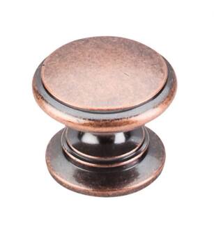 Top Knobs M357 Somerset II 1 1/4" Brass Mushroom Shaped Ray Cabinet Knob in Antique Copper
