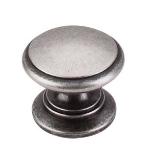 Top Knobs M354 Somerset II 1 1/4" Brass Mushroom Shaped Ray Cabinet Knob in Pewter Antique