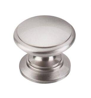 Top Knobs M351 Somerset II 1 1/4" Brass Mushroom Shaped Ray Cabinet Knob in Brushed Satin Nickel