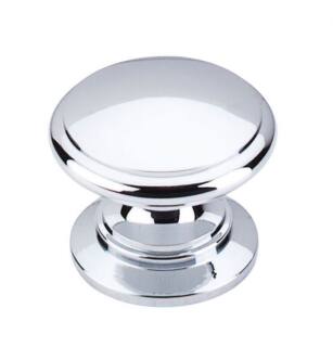 Top Knobs M350 Somerset II 1 1/4" Brass Mushroom Shaped Ray Cabinet Knob in Polished Chrome