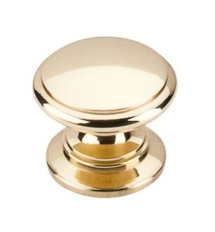Top Knobs M349 Somerset II 1 1/4" Brass Mushroom Shaped Ray Cabinet Knob in Polished Brass