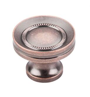 Top Knobs M297 Somerset II 1 1/4" Brass Mushroom Shaped Button Faced Cabinet Knob in Antique Copper