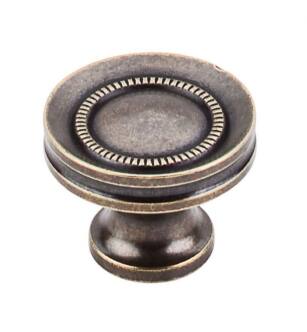 Top Knobs M295 Somerset II 1 1/4" Brass Mushroom Shaped Button Faced Cabinet Knob in German Bronze