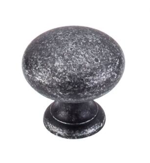 Top Knobs M283 Somerset II 1 1/4" Brass Mushroom Shaped Cabinet Knob in Black Iron