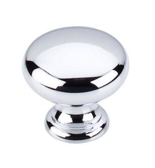 Top Knobs M280 Somerset II 1 1/4" Brass Mushroom Shaped Cabinet Knob in Polished Chrome