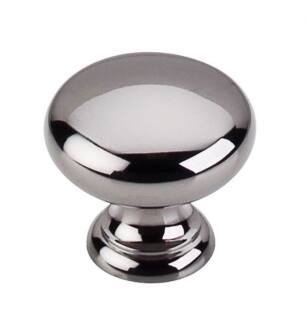 Top Knobs M282 Somerset II 1 1/4" Brass Mushroom Shaped Cabinet Knob in Black Nickel
