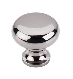 Top Knobs M273 Somerset II 1 1/4" Brass Mushroom Shaped Flat Faced Cabinet Knob in Black Iron