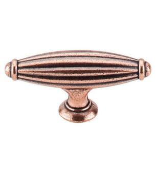 Top Knobs M227 Tuscany 2 5/8" Zinc T-Handle Shaped Small Cabinet Knob in Old English Copper
