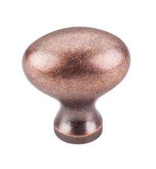 Top Knobs M205 Somerset II 1 1/4" Brass Egg Shaped Cabinet Knob in Antique Copper