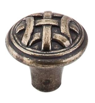 Top Knobs M165 Tuscany 1" Zinc Mushroom Shaped Celtic Small Cabinet Knob in German Bronze