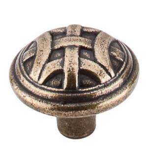 Top Knobs M160 Tuscany 1 1/4" Zinc Mushroom Shaped Celtic Large Cabinet Knob in German Bronze