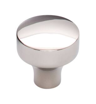 Top Knobs TK900PN Lynwood 1 1/8" Zinc Alloy Mushroom Shaped Kinney Cabinet Knob in Polished Nickel