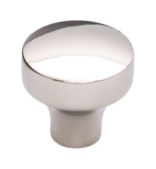 Top Knobs TK901PN Lynwood 1 1/4" Zinc Alloy Mushroom Shaped Kinney Cabinet Knob in Polished Nickel