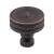 Top Knobs TK881UM Devon 1 1/4" Zinc Alloy Designer Shaped Brixton Ridged Cabinet Knob in Umbrio