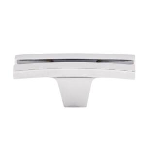 Top Knobs TK87PC Sanctuary 2 5/8" Zinc Alloy Bar Shaped Flared Cabinet Knob in Polished Chrome