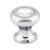 Top Knobs TK845PC Serene 1" Brass Mushroom Shaped Hayley Crystal Cabinet Knob in Polished Chrome Base