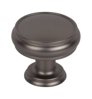 Top Knobs TK832AG Serene 1 3/8" Zinc Alloy Mushroom Shaped Eden Large Cabinet Knob in Ash Gray