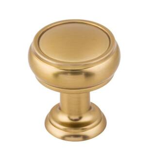 Top Knobs TK830HB Serene 1" Zinc Alloy Mushroom Shaped Eden Small Cabinet Knob in Honey Bronze