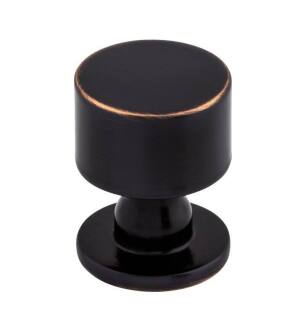 Top Knobs TK820TB Serene 1" Zinc Alloy Mushroom Shaped Lily Cabinet Knob in Tuscan Bronze