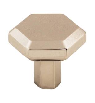 Top Knobs TK792PN Serene 1 1/4" Zinc Alloy Geometric Shaped Lydia Cabinet Knob in Polished Nickel