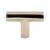 Top Knobs TK790PN Serene 1 3/4" Zinc Alloy T-Handle Shaped Lydia T Shape Cabinet Knob in Polished Nickel