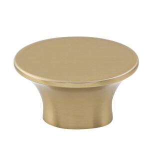 Top Knobs TK781HB Barrington 1 1/2" Zinc Alloy Oval Shaped Edgewater Cabinet Knob in Honey Bronze