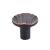 Top Knobs TK221UM Victoria Falls 1 1/4" Zinc Alloy Mushroom Shaped Sydney Cabinet Knob with Backplate in Umbrio