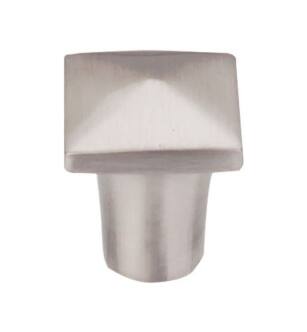 Top Knobs M2053 Aspen II 3/4" Cast Bronze Square Shaped Square Cabinet Knob in Brushed Satin Nickel