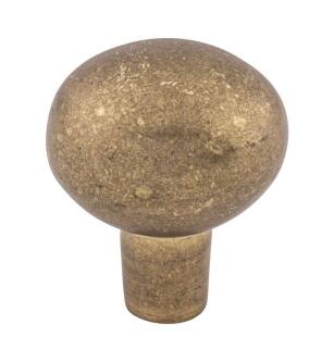 Top Knobs M1531 Aspen 1 1/2" Cast Bronze Oval Shaped Cabinet Knob in Light Bronze