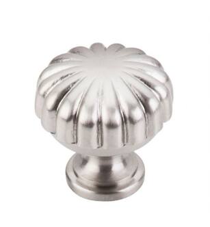 Top Knobs M1318 Asbury 1 1/4" Brass Mushroom Shaped Melon Cabinet Knob in Brushed Satin Nickel