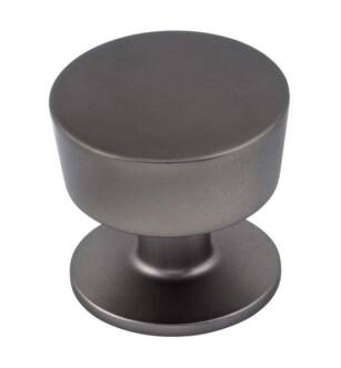 Top Knobs M1569 Nouveau III 1 1/4" Zinc Alloy Round/Mushroom Shape Essex Cabinet Knob in Ash Gray