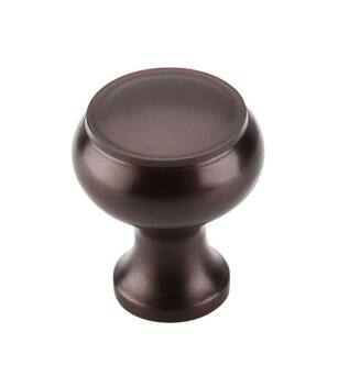 Top Knobs M773 Normandy 1 1/8" Steel Mushroom Shaped Cabinet Knob in Oil Rubbed Bronze