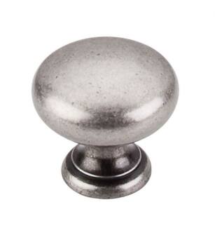 Top Knobs M286 Somerset II 1 1/4" Brass Mushroom Shaped Cabinet Knob in Pewter Antique