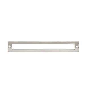 Top Knobs TK927PN Lynwood 8 1/8" Zinc Alloy Hollin Cabinet Pull Backplate in Polished Nickel