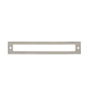 Top Knobs TK926PN Lynwood 6 3/4" Zinc Alloy Hollin Cabinet Pull Backplate in Polished Nickel