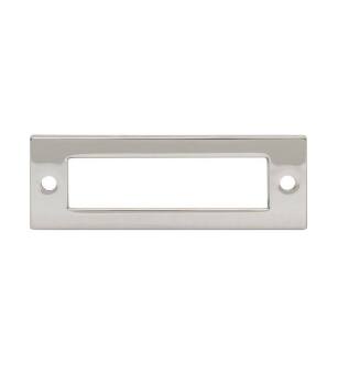 Top Knobs TK923PN Lynwood 3 1/2" Zinc Alloy Hollin Cabinet Pull Backplate in Polished Nickel