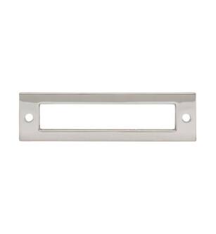 Top Knobs TK924PN Lynwood 4 1/4" Zinc Alloy Hollin Cabinet Pull Backplate in Polished Nickel