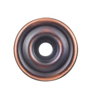 Top Knobs TK890UM Devon 1 3/8" Zinc Alloy Brixton Cabinet Knob Backplate in Umbrio