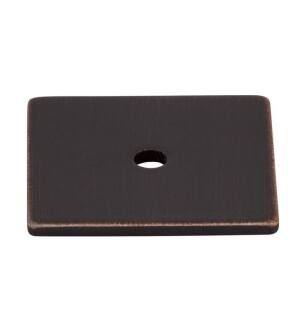 Top Knobs TK95TB Sanctuary 1 1/4" Zinc Alloy Square Cabinet Knob Backplate in Tuscan Bronze