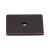 Top Knobs TK95TB Sanctuary 1 1/4" Zinc Alloy Square Cabinet Knob Backplate in Tuscan Bronze